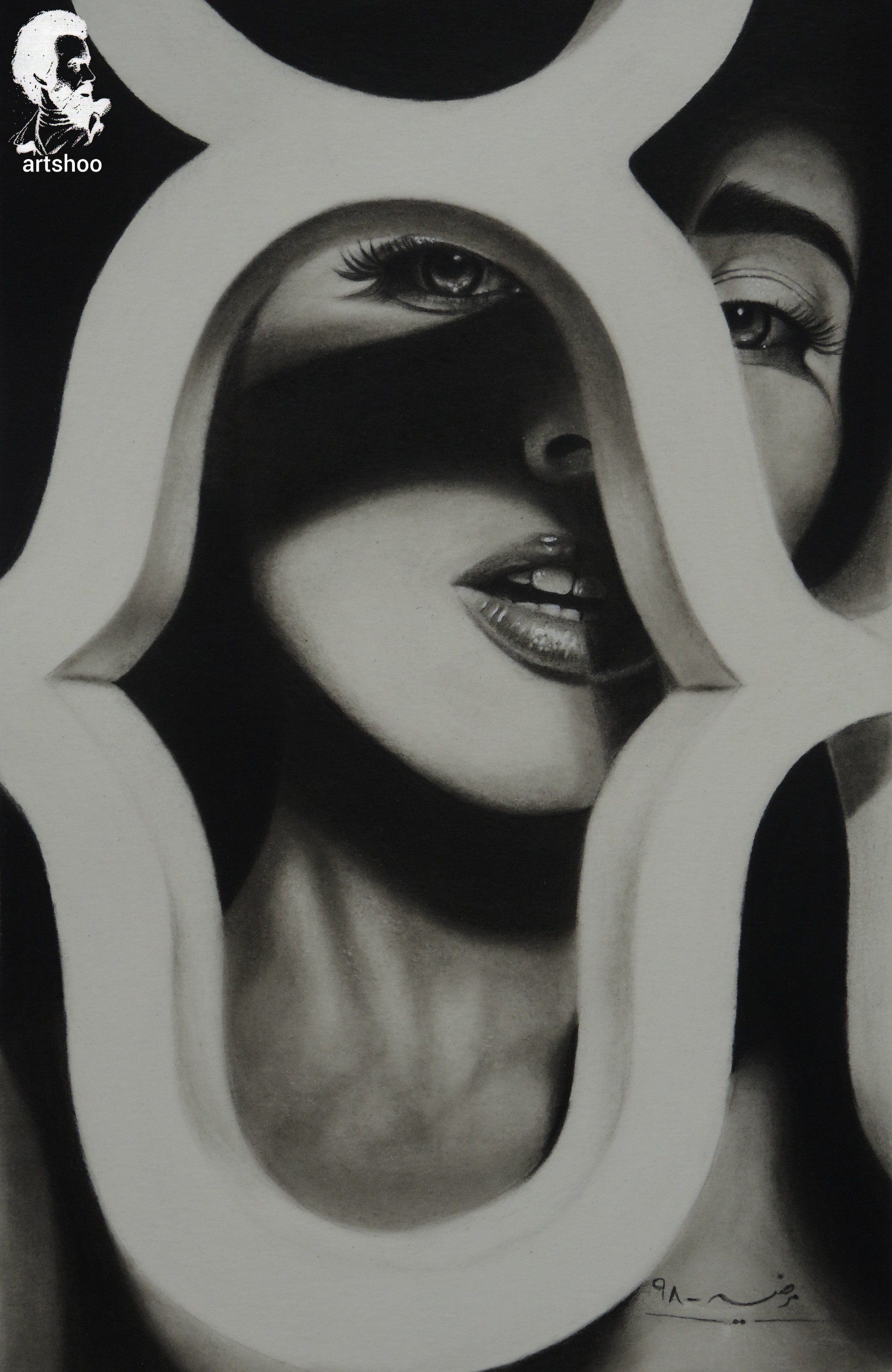 نقاشی سیاه قلم